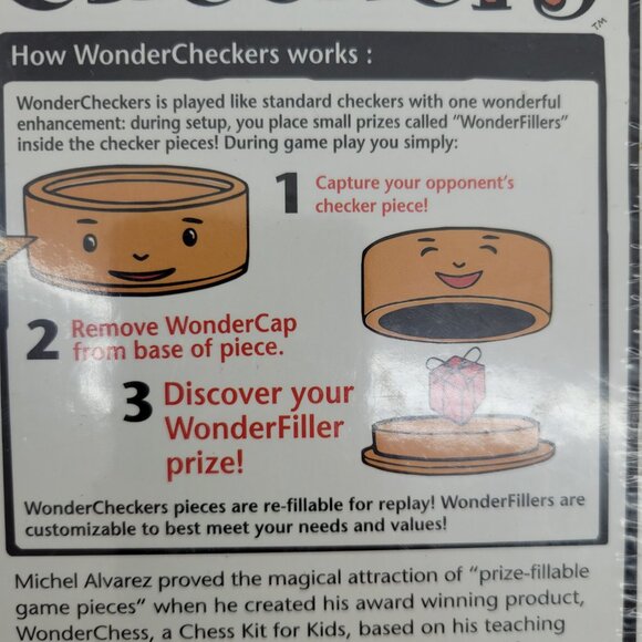 Wonder Checkers Game Educational Kit New & Factory Sealed Kids Strategy Learning - Picture 6 of 8
